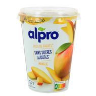 Alpro Dessert végétal soja mangue sans sucres, 400g
