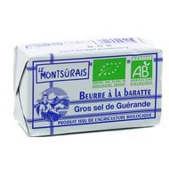 Le Montsûrais Beurre bio au gros Sel de Guérande, 250g