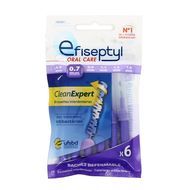 Efiseptyl Brossettes interdentaires réutilisables 0,7mm Clean expert, 6 brossettes