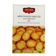Eric Bur Mini-toasts grillés aux céréales bio, 150g