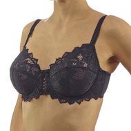 Sans Complexe Soutien Gorge Taille 100C en dentelle Noir avec armature Arum Star, 1  pièce