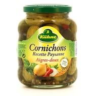 Kühne Cornichons aigre-doux recette paysanne, 185g