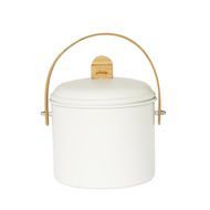 Pebbly Seau à compost blanc 3,5 L, 3,5L