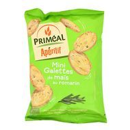 Priméal Mini Galettes de Maïs au Romarin, bio sans gluten, 50g