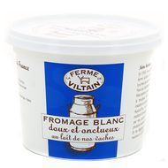 Ferme de Viltain Fromage Blanc lissé 0%MG- Lait de vache pasteurisé, 500g