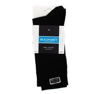 Bleuforêt 2 paires de mi chaussettes noires, Taille 43/46