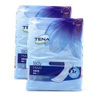 Tena Lady Serviettes incontinence maxi, Lot de 2x12 serviettes
