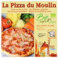 La Pizza du Moulin Pizza au Saumon fumé Bio cuite au feu de bois, 360g
