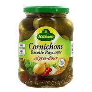 Kühne Cornichons aigres-doux recette paysane, 360g