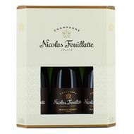 Nicolas Feuillatte Champagne Brut, 3x20cl
