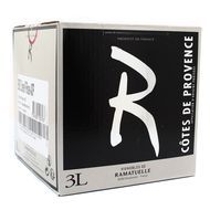 Côtes de Provence rosé AOP R de Ramatuelle 12.5°, Bag in box 3L