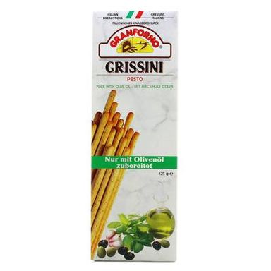 Granforno Gressins au pesto et à l'huile d'olive, 125g