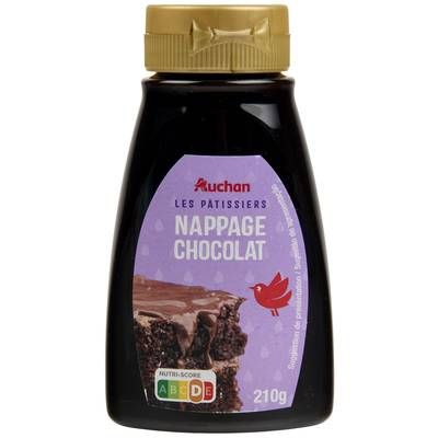 Auchan Nappage chocolat en flacon, 210g