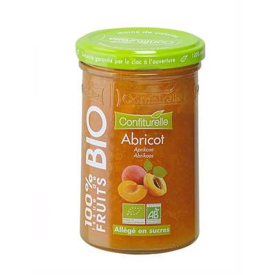 Confiturelle Confiture Abricot Bio Allégé en sucre, 290g