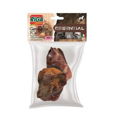 Riga Essential 2 Genoux de Porc- Friandise Récompense pour chien, 500g
