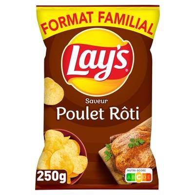 Lay's Chips poulet rôti format familial, 250g