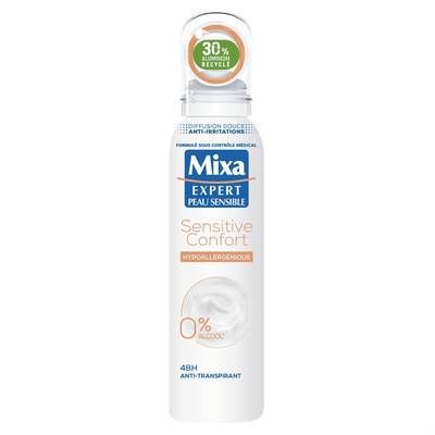 Mixa Déodorant Sensitive Confort Hypoallergénique 48H, 200ml