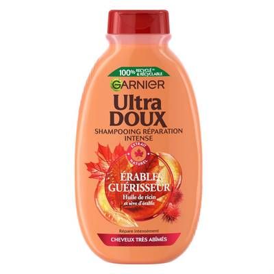 Garnier - Ultra Doux Shampooing Réparation Intense Érable Guérisseur, 250ml
