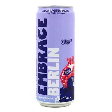 Embrace BERLIN, Boisson Pétillante Grenade Cassis, 33cl