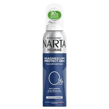 Narta Homme Déodorant spray homme Magnesium Protect Fraîcheur marine, 75ml