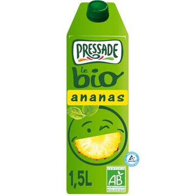 Pressade Nectar d'ananas Bio, 1.5L