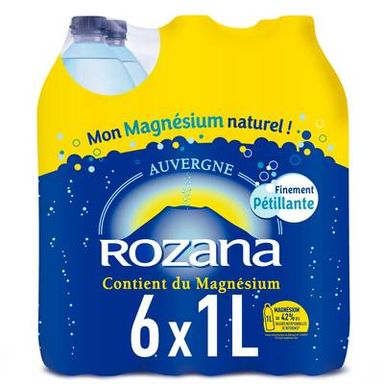 Rozana Eau gazeuse minérale naturelle, 6x1L
