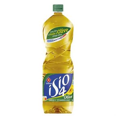 Isio 4 - Lesieur Huile Combinée - 4 Huiles de Graines et Touche d'Huile d'Olive Vierge Extra, 1L