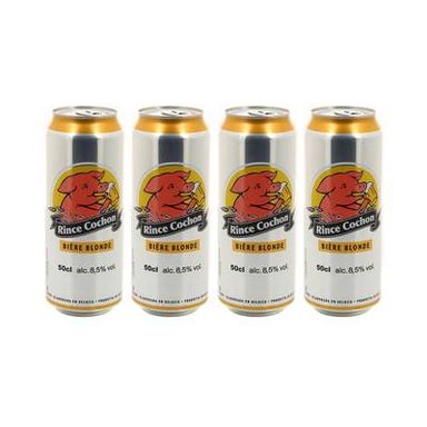 Rince Cochon Bière blonde 8.5°, Lot de 4x50cl