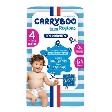 Carryboo de Nos Region Couche T4 (7-18kg), 44 couches