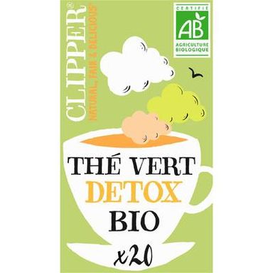 Clipper Thé Vert Détox Bio, 40g
