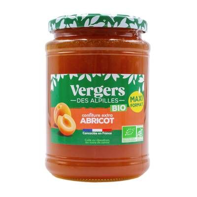 Vergers des Alpilles Confiture Extra Abricot Bio, 750g
