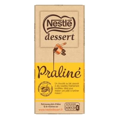Nestlé Dessert Chocolat pâtissier praliné, 170g