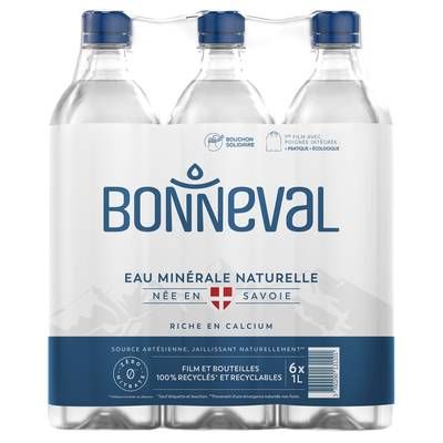Bonneval Eau minérale naturelle, 6x1L