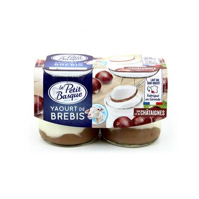 Petit Basque Yaourt de brebis sur lit de chataigne, 2x125g
