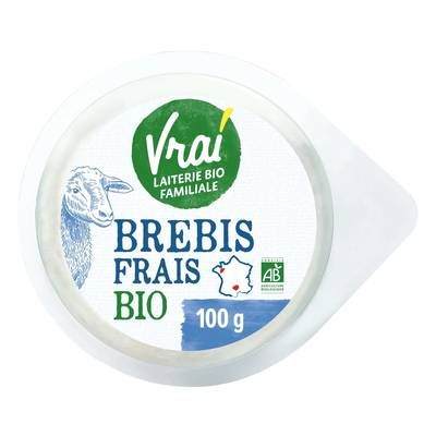 Vrai Brebis frais Bio 50%mg, 100g