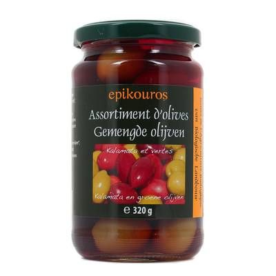 Epikouros Olive bio Kalamata et verte, 320g
