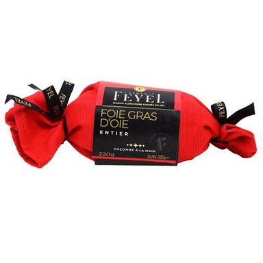 Feyel Foie gras d'oie entier torchon, 4/7 parts - 220g