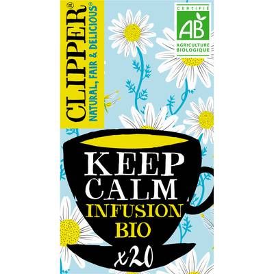 Clipper Infusion Keep Calm Camomille Honeybush Cannelle Bio - 20 sachets, 35g