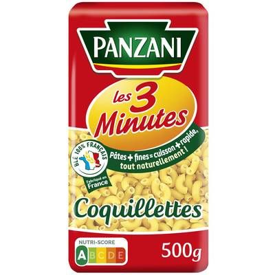 Panzani Pâtes Coquillettes Cuisson Rapide 3 minutes, 500g