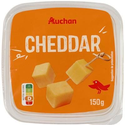 Auchan Dès de cheddar, 150g