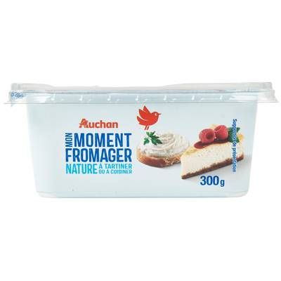 Auchan Fromage à tartiner nature, 300g