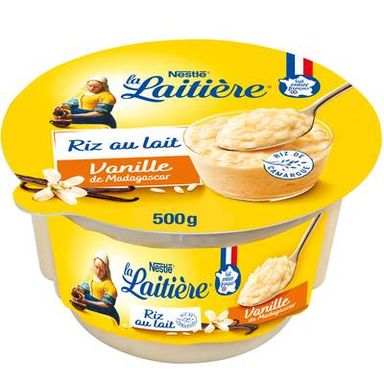 La laitière Riz au lait vanille, 500g