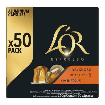 L'or Espresso  Café Capsules OR delizioso intensité 5, 50 capsules