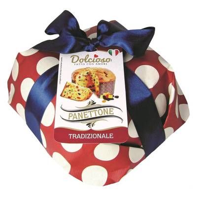 Dolcioso Panettone classique emballé main- pur beurre et fruits confits, 750g