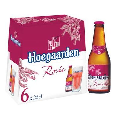 Hoegaarden Bière blanche aromatisée framboise 3°, 6x25cl