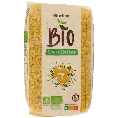 Auchan BIO Pâtes Coquillettes bio, 500g