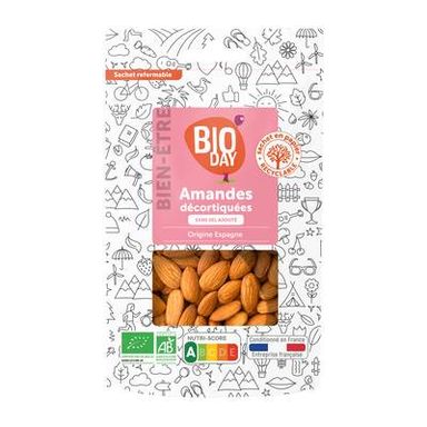 Bioday Amandes décortiquées bio, 250g