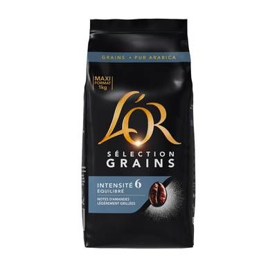 L'or SELECTION GRAINS Arabica intensité 6 1 KG, 1KG