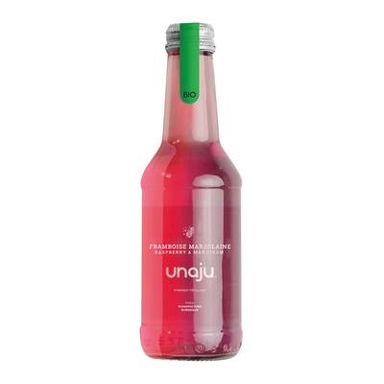 Unaju Framboise Marjolaine bio, boisson pétillante, 25cl