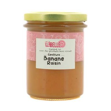 Confiture Re-Belle Confiture Banane Raisin, 230g